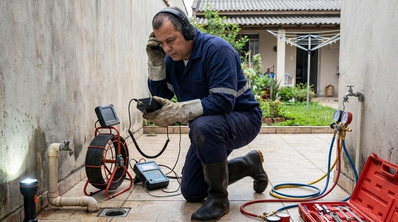 Caça Vazamento com Geofone em João Pessoa‑PB