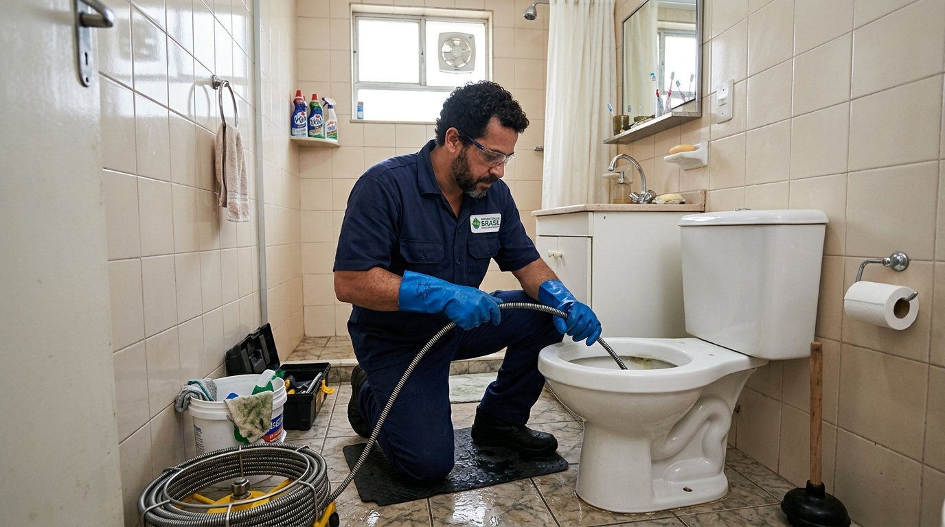 Desentupimento de Vaso com Equipamento em João Pessoa‑PB