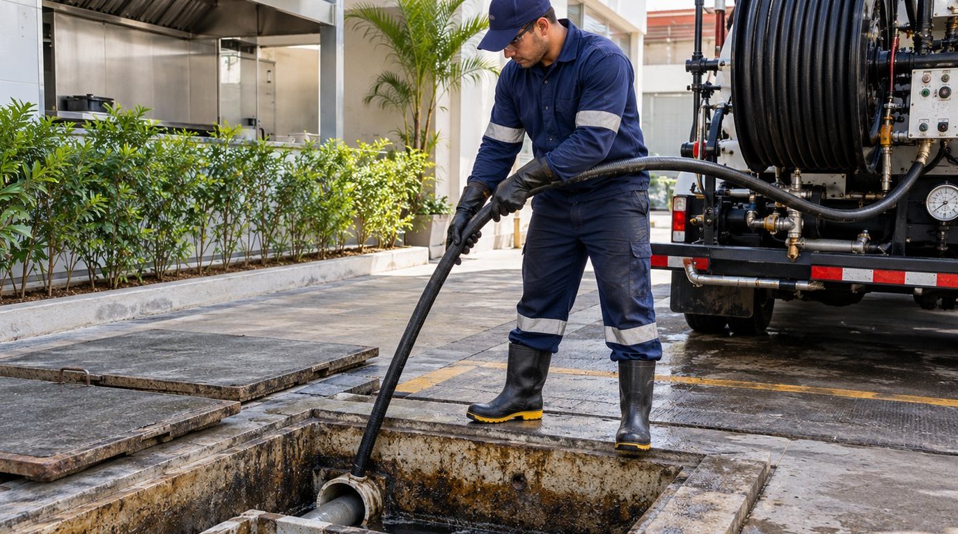 Hidrojateamento de Caixa de Gordura em João Pessoa‑PB