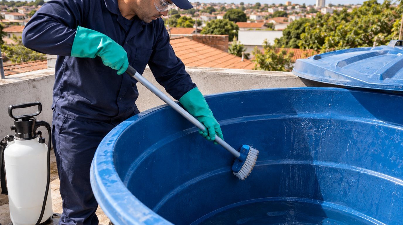 Higienização e Desinfecção da Caixa d'Água em João Pessoa‑PB