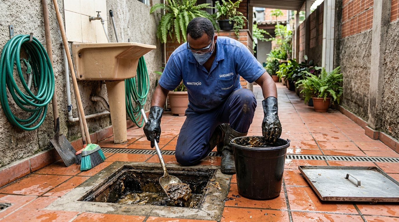Limpeza de Caixa de Gordura Comercial em João Pessoa‑PB